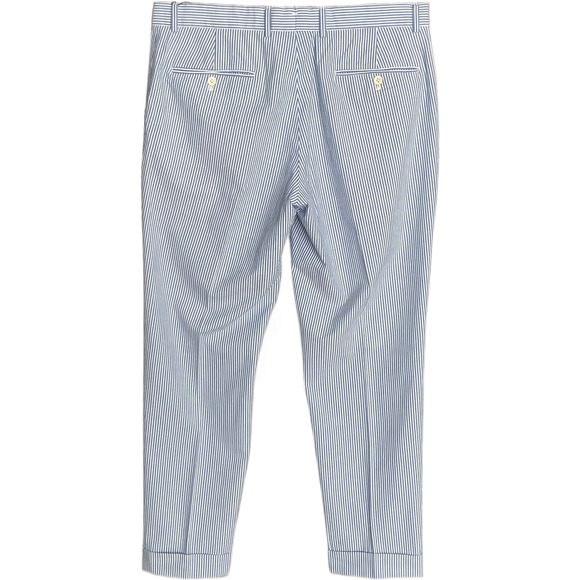Polo Ralph Lauren Pants Men's 38x30 Seersucker Dress Pants Blue & White NEW - Picture 5 of 16